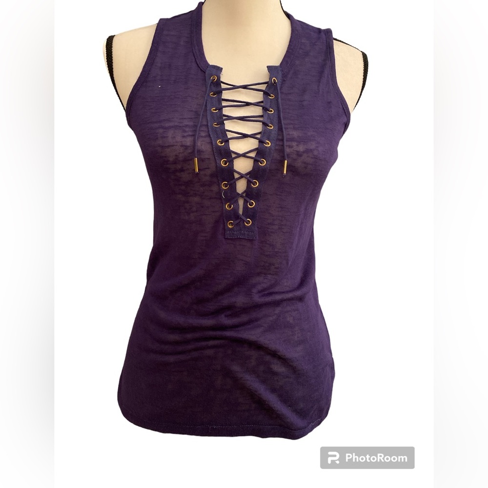 Macbeth collection lace-up tank size Small